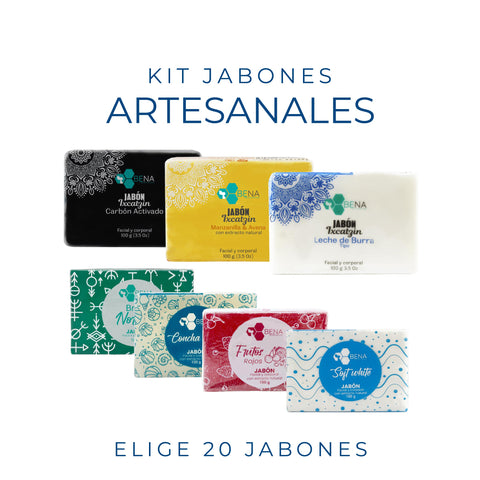 Kit Jabones 20 piezas mix (100 gr c/u)