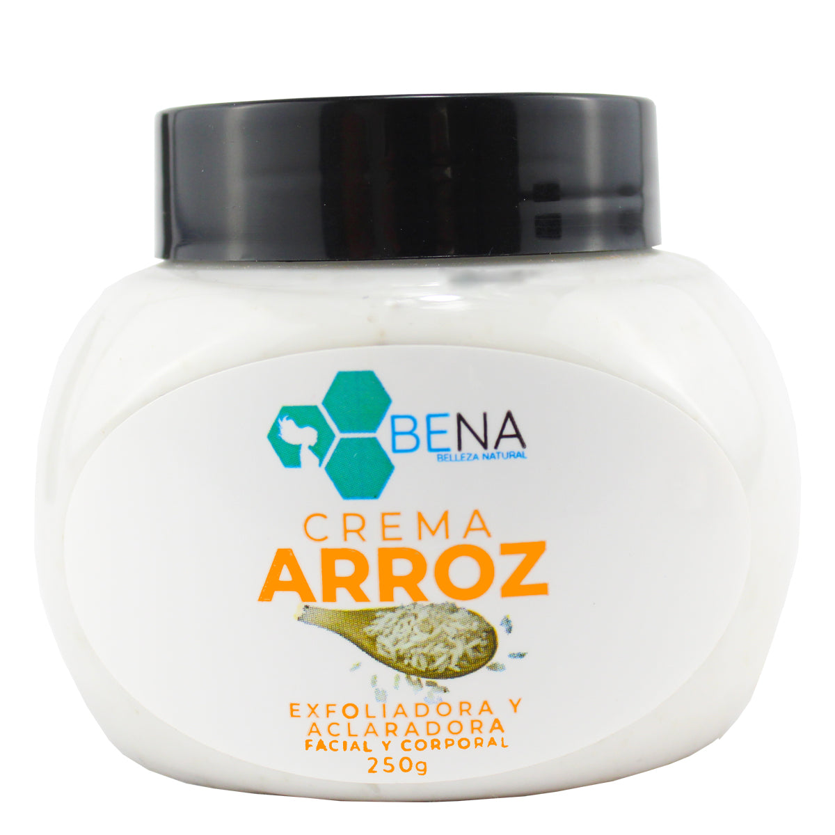 Crema Exfoliadora Aclarante Arroz (250 gr) – Bena Belleza Natural